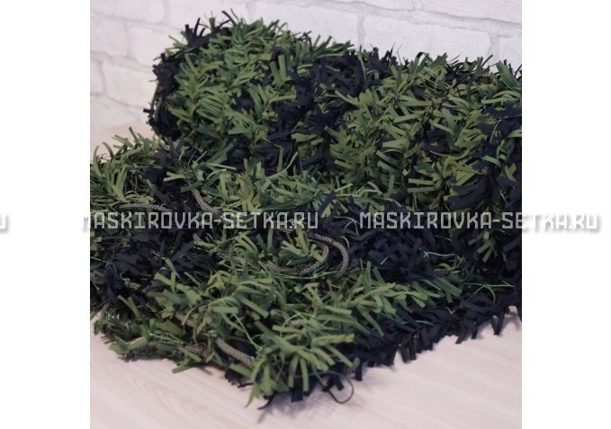 Маскировочная сеть Зеленя 2х3 м (зелено-черная) – купить по цене 3200 руб. в интернет-магазине в городе Красноярск картинка 4